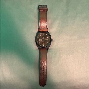 Men's Fossil Everet Chronograph with leather band